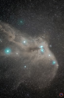 Nube oscura della Corona Australe<br />3h di integrazione